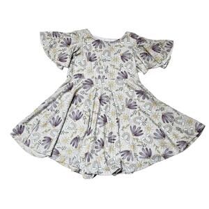 Small Shop Custom Rainbow Daisy Dress Size 4